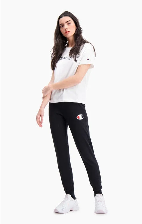 Штаны женские Champion C Logo Ribbed Cuffed Joggers