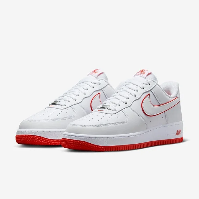 Кроссовки Nike Air Force 1 '07 Low White/Picante Red
