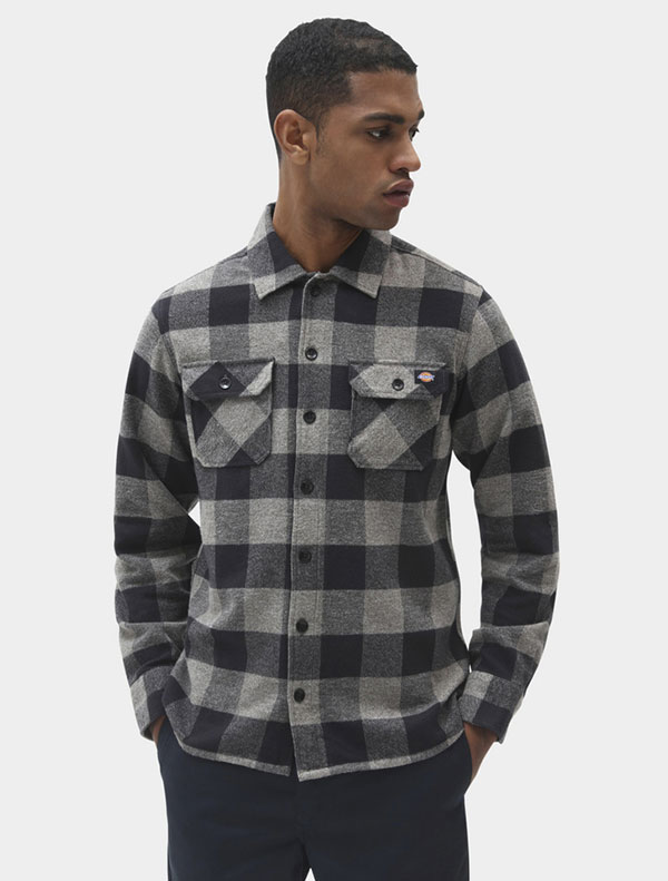 Рубашка Dickies New Sacramento Shirt Grey Melange