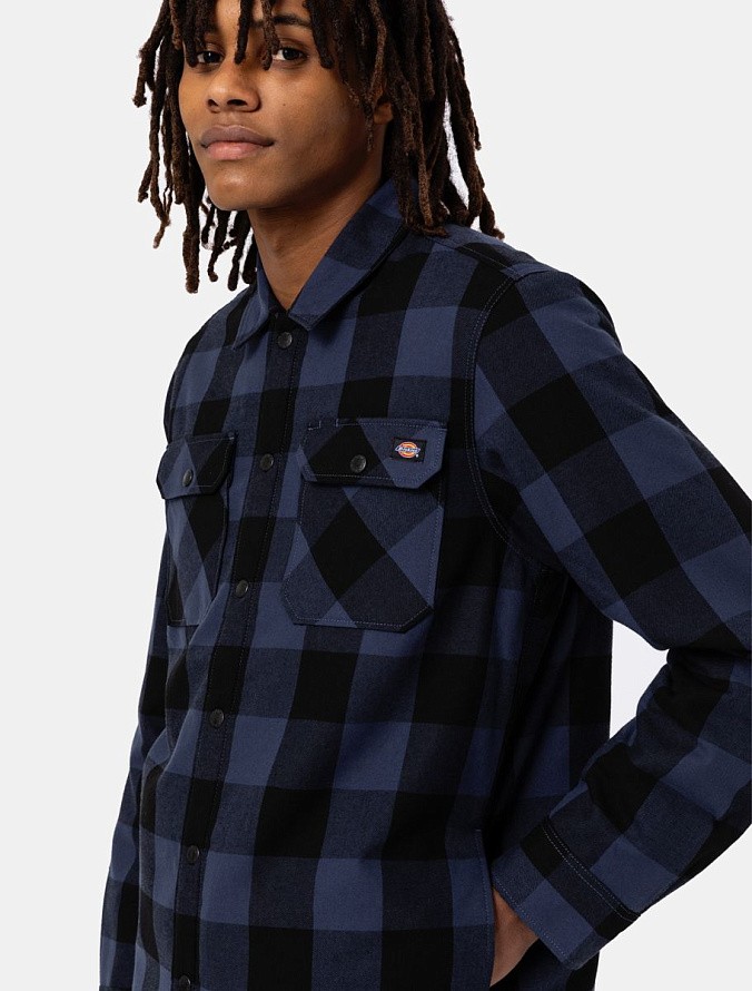 Куртка-рубашка Dickies Lined Sacramento Shirt Navy Blue